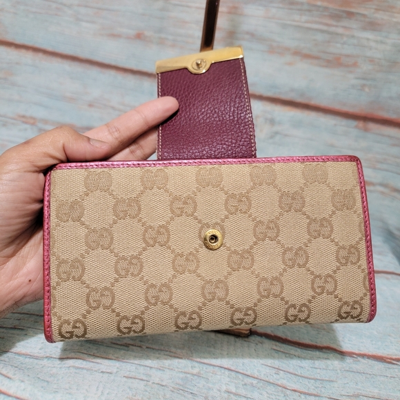 Final Price✅️ Authentic RARE Gucci GG Leather Wallet - Picture 8 of 14